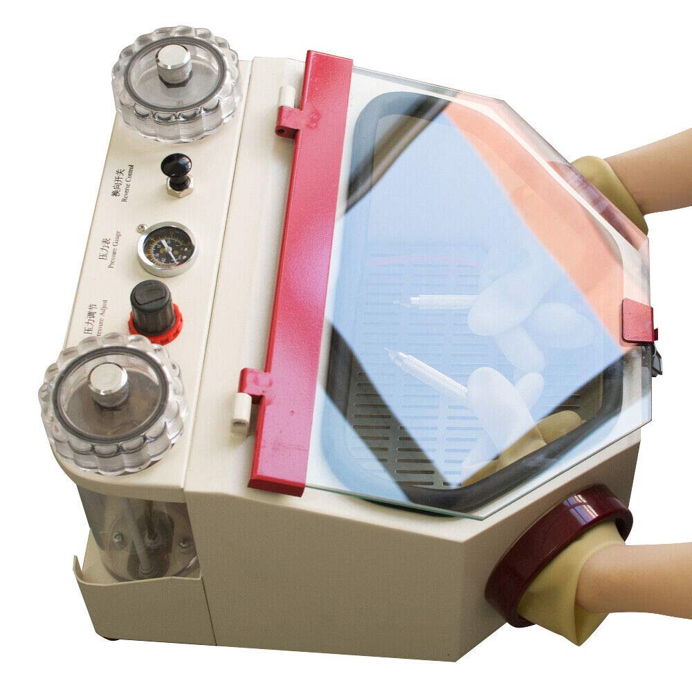 Aries Outlets USA Dental Lab Equipment Twin-Pen Sandblaster Electric Sand Blasting Machine