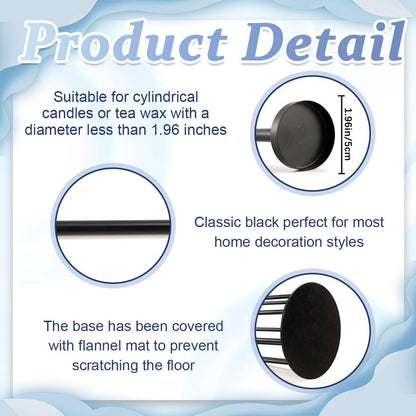 Fullvaseer Black 9 Arm Floor Candle Holder Candelabra for Home Decor, Weddings, Dinner Parties Formal Events