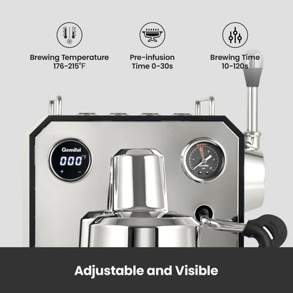 Gemilai G3006 Espresso Machine & Milk Frothing Pitcher Bundle