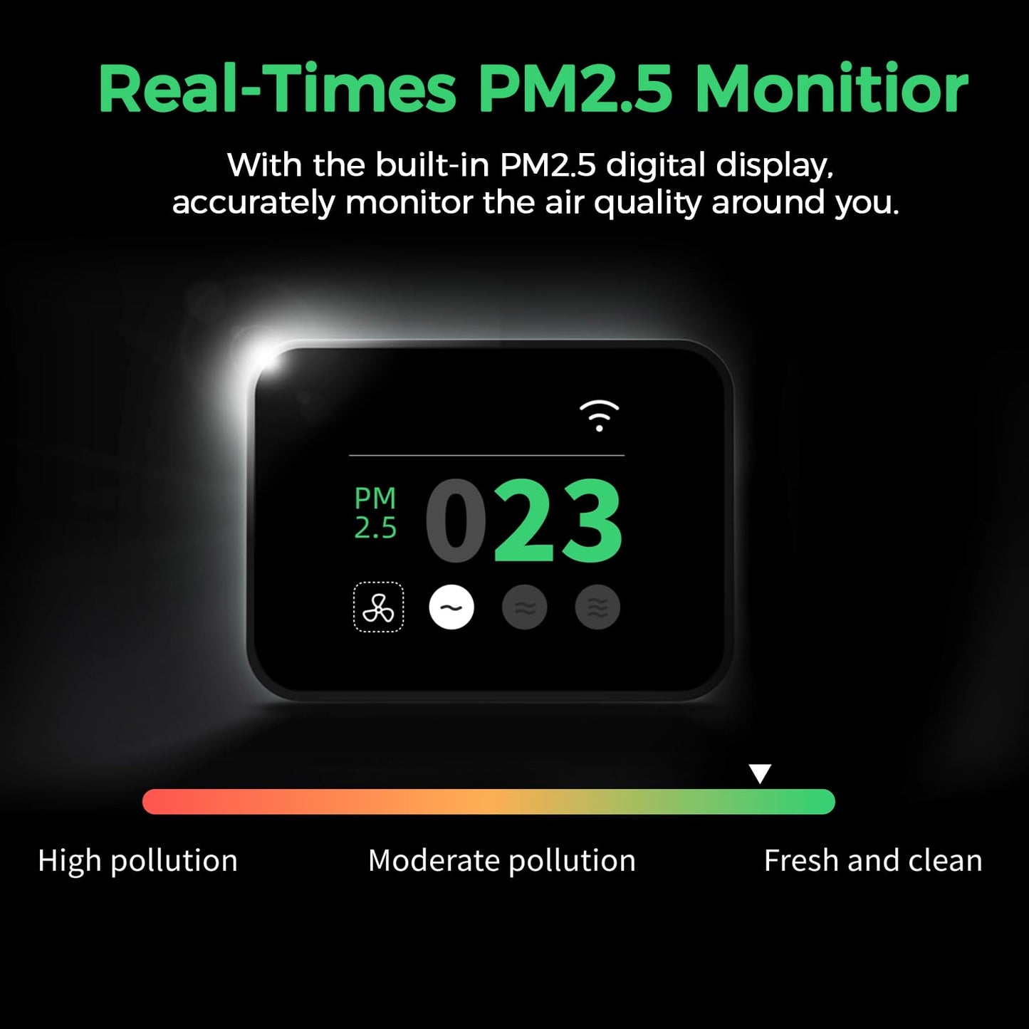 Creality Smoke Purifier Falcon AP1 for Laser Engraver, 5-Layer Filtration 360° Full-circle Purification for Dust & Odors,Display Screen and APP Control, PM2.5 Monitoring