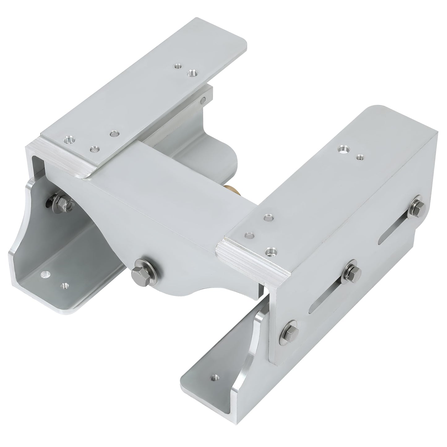 ECOTRIC 8'' Jack Plate Adjustable Outboard Motor Boat Power-Lift Manual Jack Plate Aluminum for Boat Steering System 40-225 Horsepower Engine