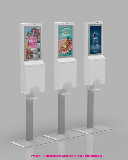 faytech 21.5 Inch Liquid Dispenser Kiosk Station - 1080p Touchscreen PC with Stand, Motion-Activated Dispenser, Intel N3350 | Digital Signage Sanitizer Kiosk, Restaurant Menu Display, Retail