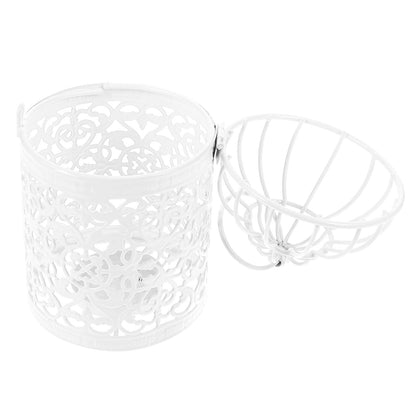 TOKIDNY Birdcage Candleholder Metal Retro Creative Candlestick European Style Hollow Pattern Home Decor Decorative Candle Stand for Living Room Table