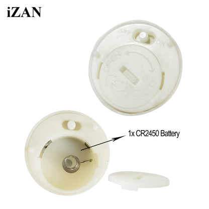 iZAN 6-Pack Flameless LED Battery Operated Tealight Candles with Remote and Timer Flickering Electric Tea Lights for Christmas Home Party Wedding Decorations 1.5”x1.6” Batteries Included