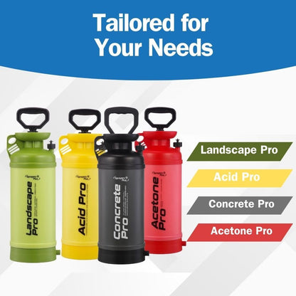 Sprayers Plus Acetone Pro 2 Gallon Acetone Sprayer, Hand Pump Chemical Sprayer with Pressure Relief Valve for Acetone Vinegar Acetone Dyes