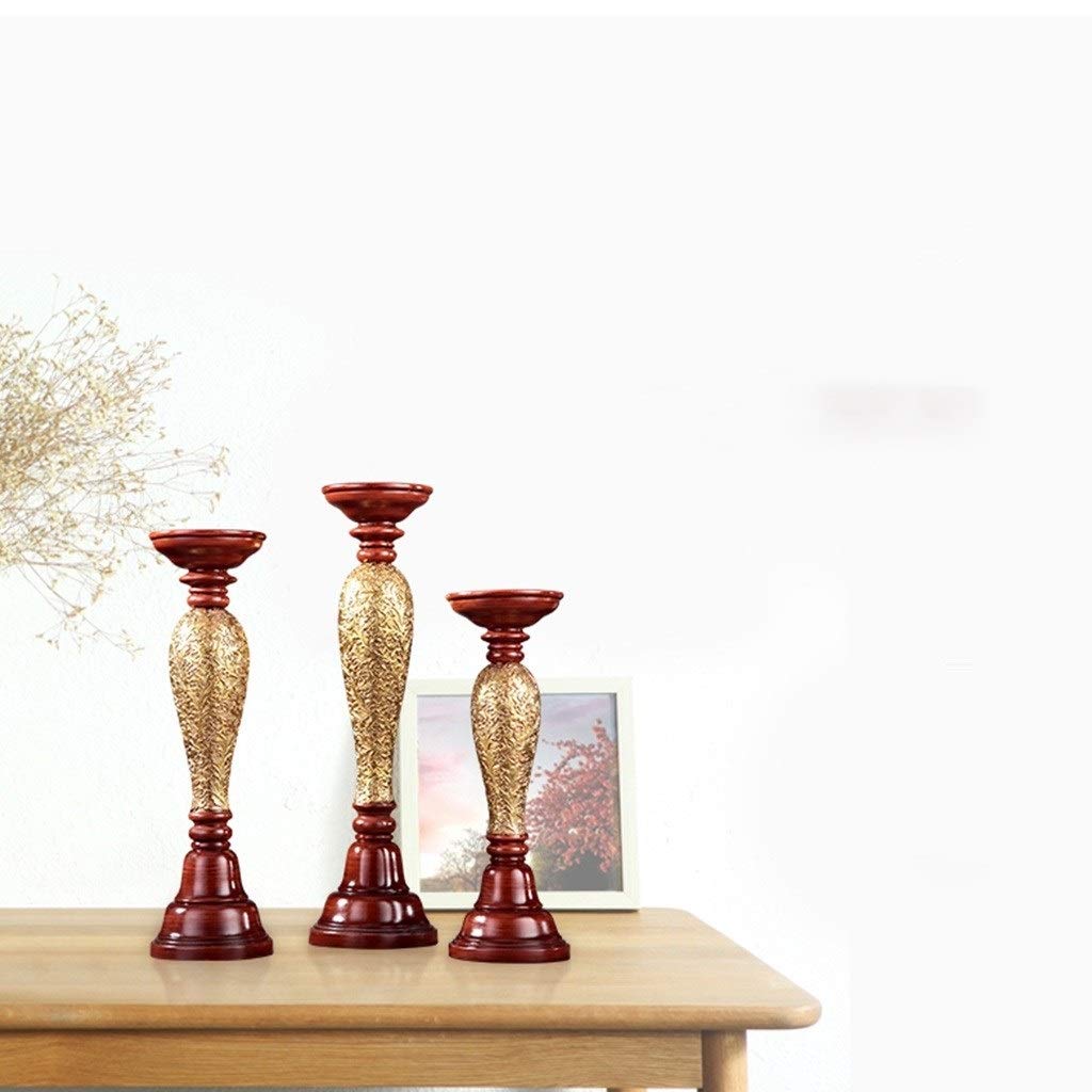 XILIN-1987 Candle Holderss Home Candle Holder Crafts Romantic Ornaments Wedding New House Decoration Candlestick Pair Decorative Candlestick (Size : A)