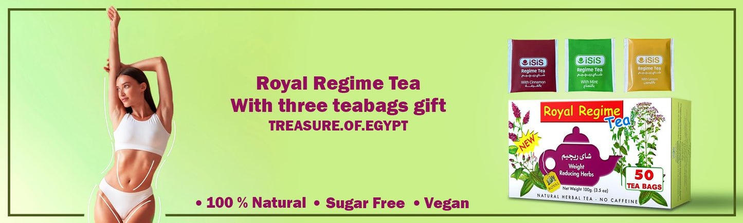 treasure.of.egypt 2 Packs of Royal Regime Tea 50 Sachetss (total 100 Sachets),1 Count (Pack of 2)