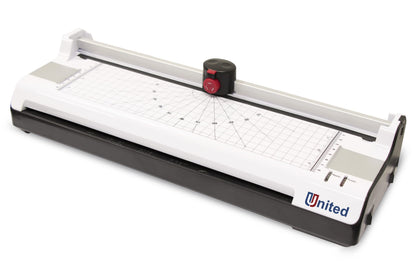 United Office Products LT13 6-in-1 Thermal & Cold Laminator with Paper Trimmer and Corner Rounder, 13” Width, Laminating Machine for Home, Office and Schools