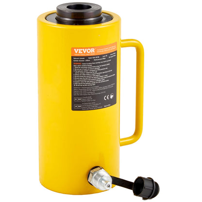 Mophorn Hydraulic Cylinder Jack 30Ton, Solid Ram Hydraulic Cylinder 4Inch, Stroke Single Acting Hydraulic Cylinder, w/Quick Connector Portable Hydraulic Solid Jack Industrial Lifting Jack Ram