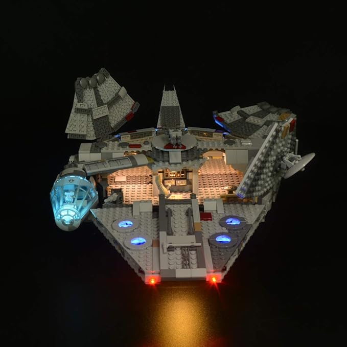 LED Light kit for Lego 75257 Star Wars Millennium Falcon Lighting Set for Lego 75257 Building Blocks Model (Only Light Included)