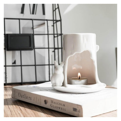 Candlestick Holders Ceramic Candle Holder Incense Burner Aromatherapy Stand Decorative Candlestick Candle Stand Candle Rack Home Decoration Candle Holders