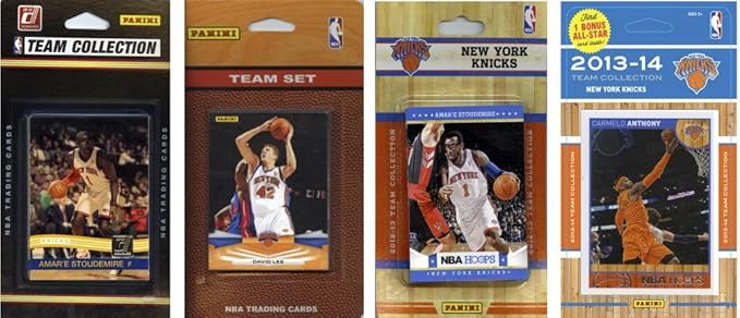NBA New York Knicks 4 Different Licensed Trading Card Team Sets