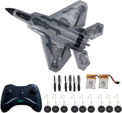 RC Plane Remote Comtrol Airplane RC 2CH Plane F-22 Remote Control Airplane Ready to Fly 2.4GHz Aircraft Easy to Fly RC Glider for Beginners