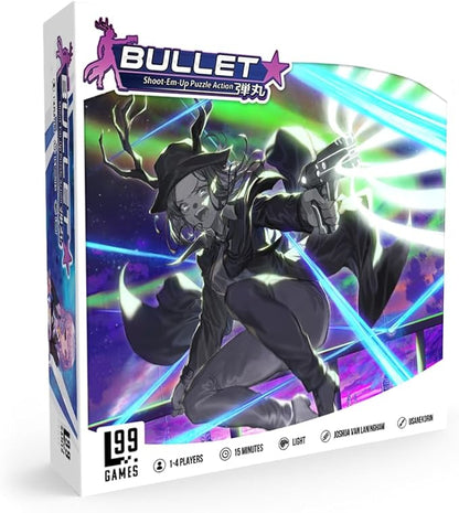Level 99 Games Bullet Star Board Game | Fast-Paced Shoot Em Up Puzzle Action Game| Ages 12+ | 1-4 Players | Average Playtime 15 Minutes | Made Multicolor (L99-BLT03)