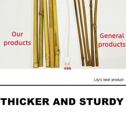 HOPELF 50 Pack 3ft Bamboo Plant Stakes for Wood Garden Sticks，Wooden Plant Supports，Bamboos，Trellis，Crafts, More Size Choices 8"/12"/16"//2'/3'/4'/5'/6'
