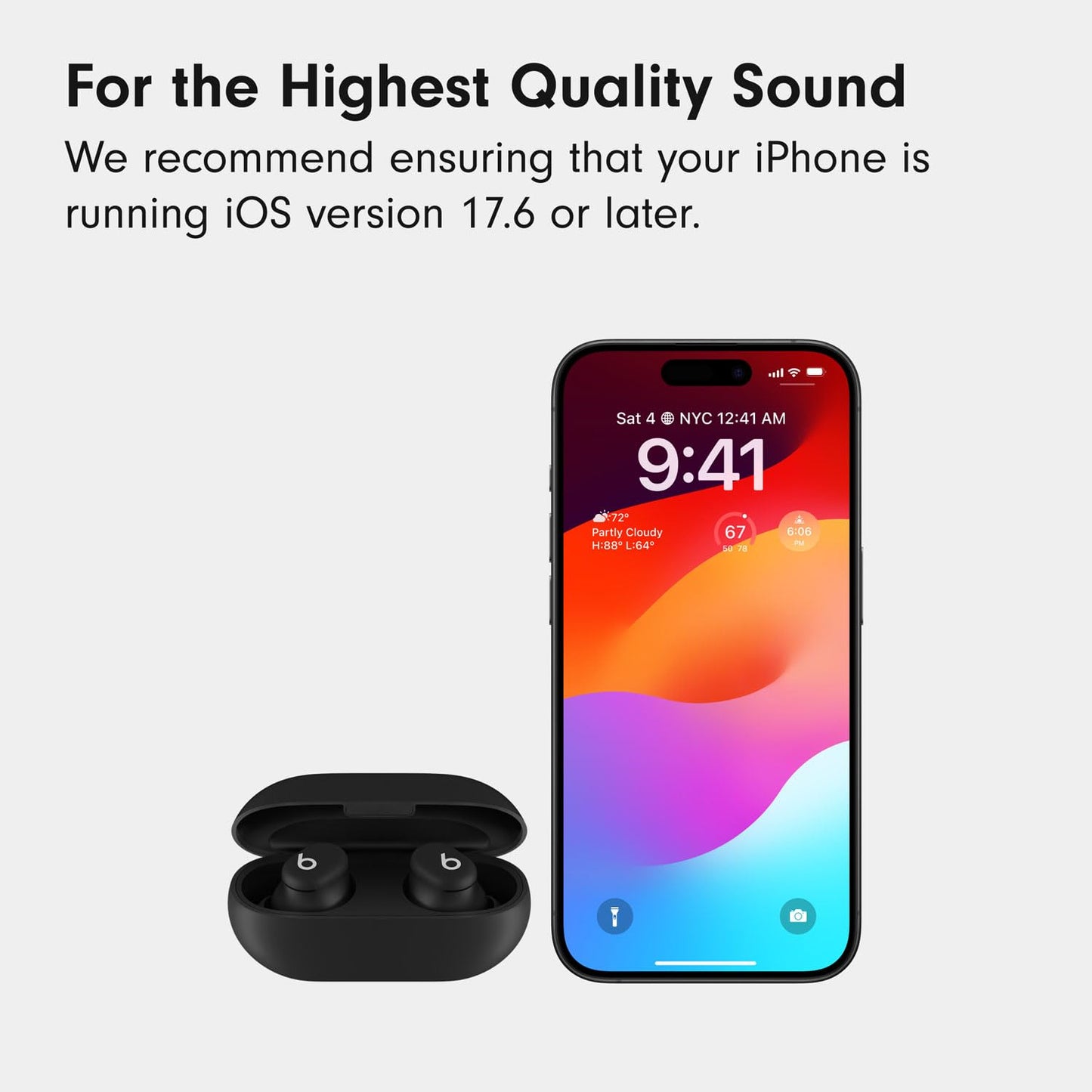Beats Solo Buds - Wireless Bluetooth Earbuds | 18 Hours of Battery Life | Apple & Android Compatibility | Built-in Microphone - Matte Black