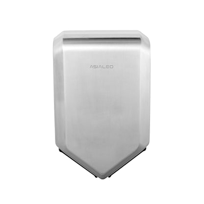 ASIALE Double Air Wiper Commercial Hand Dryer, Hot/Cold Air Switchable, Sound and Speed Control, Brushed Stainless Steel, 1000W, AC110V-130V