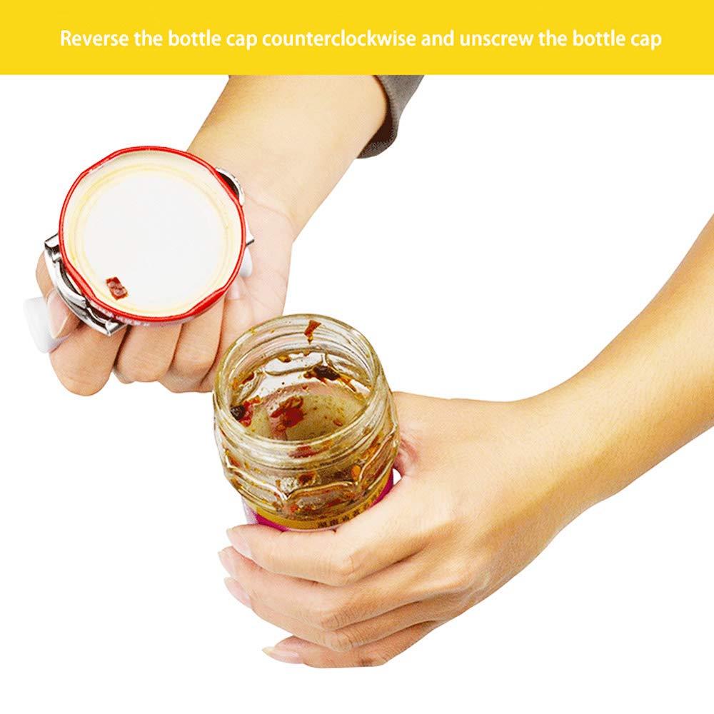 Jar Opener,Can Open Bottle Top Openers for Seniors,Arthritis,Weak Hands,Lid Gripper Manual Tool Effortless Opening Jars Easy Adjustable Large Remover for Kitchen Glass Jar Wrench Twist Grip