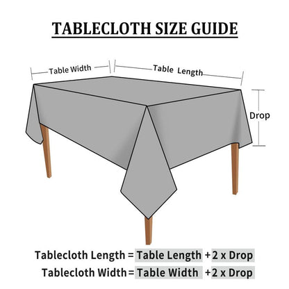 Smiry Rectangle Table Cloth, Waterproof Heavy Duty Vinyl Tablecloths, Wipeable Washable Table Cover for Kitchen and Dining Room (Brown, 60" X 140")