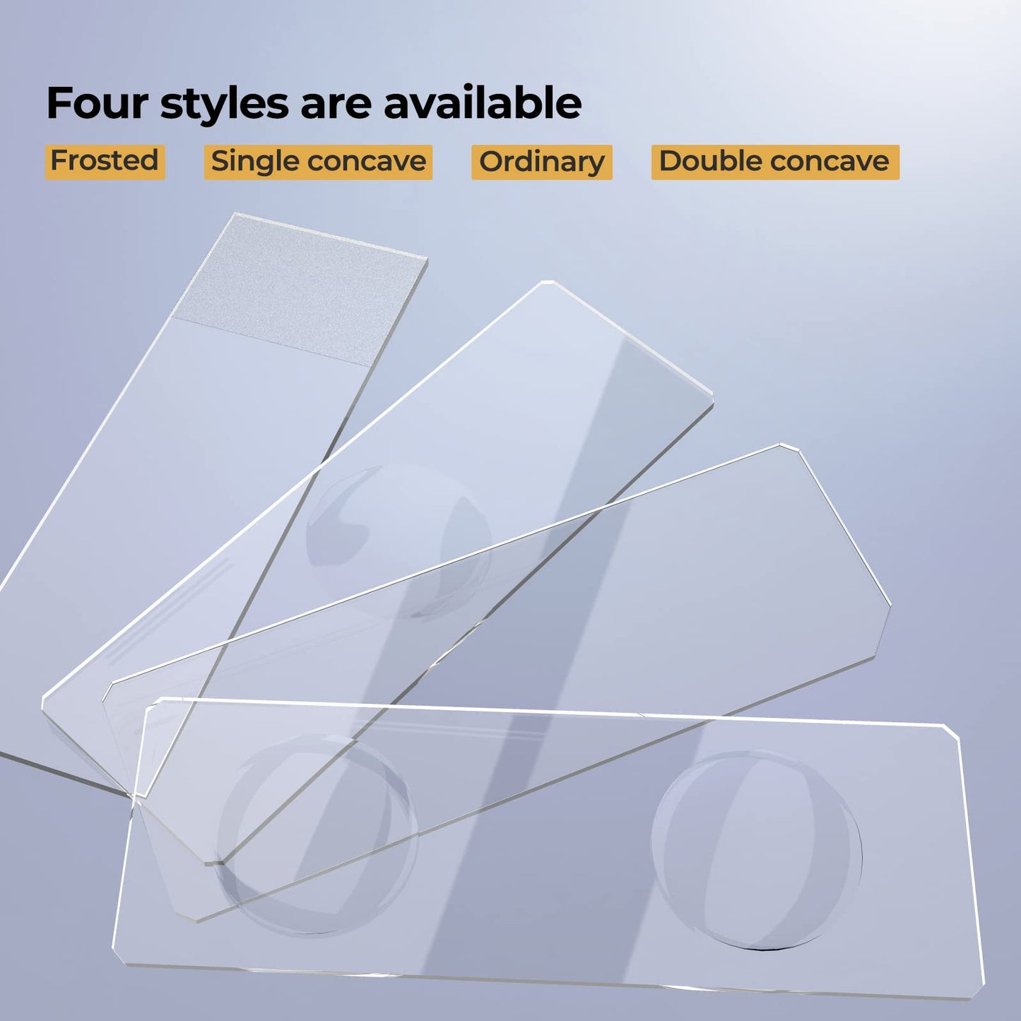 Vabiooth 50 Pack 7500 Pcs Microscope Slides Kit, 2500 Pcs Pre-Cleaned Blank Microscope Slides and 5000 Pcs 22x22mm Square Coverslips Cover Glass for Monocular Binocular Trinocular Microscopes