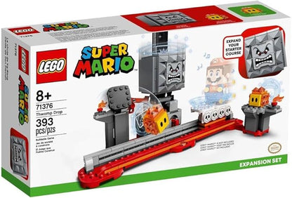 LEGO Super Mario Thwomp Drop Expansion Set 71376 Building Kit Collectible Playset for Creative Kids to Add New Levels to Their Super Mario Starter Course (71360) Set (393 Pieces)