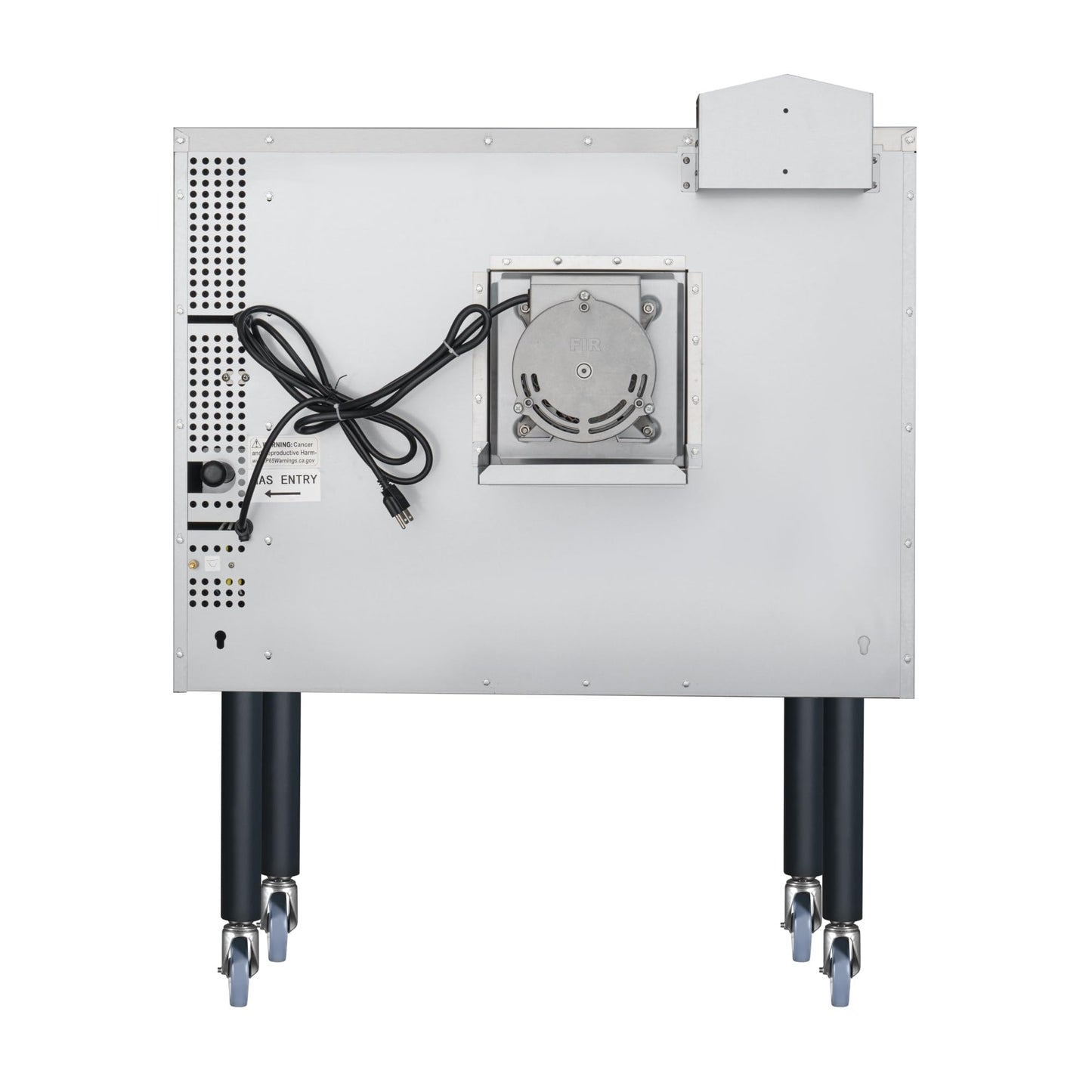 KoolMore 38 in. Full-Size Single Deck Commercial Liquid Propane Convection Oven 54,000 BTU with Casters in Stainless-Steel(KM-CCO54-LPC)