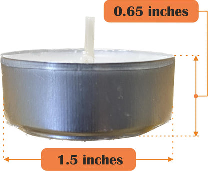 Generic Premium European Wax Tea Light Candles - Bulk Pack of 100 | Long-Lasting, Smokeless & Dripless | Ideal for Weddings, Romantic Nights & Home Decor, White