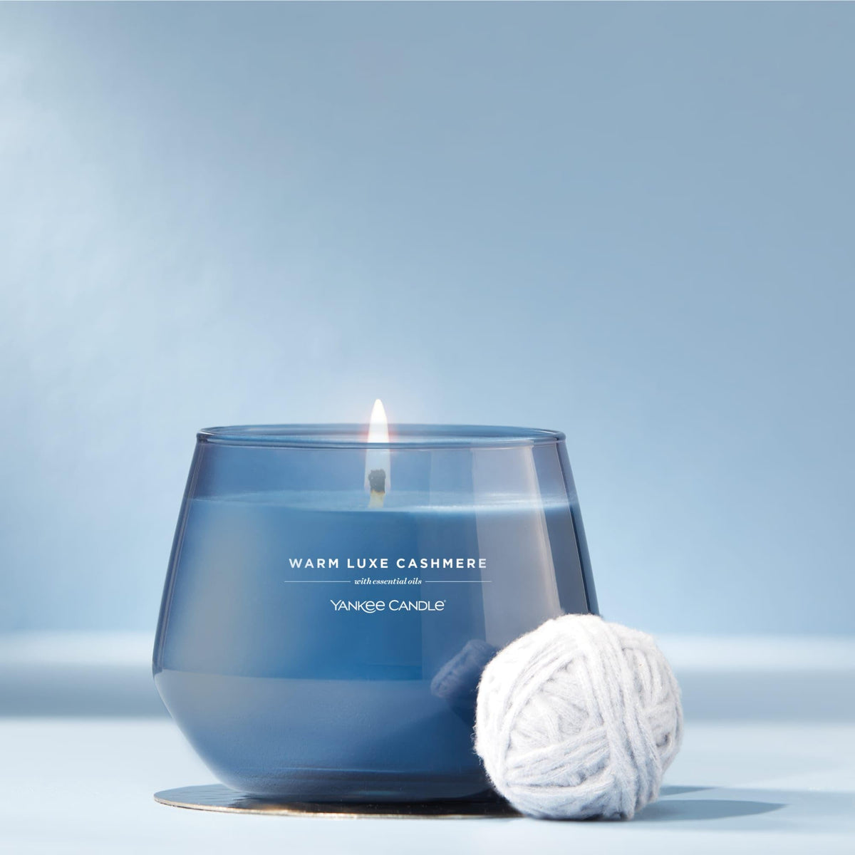 Yankee Candle Studio Scented Candle, Single Wick Jar Candle for Home Fragrance, Premium Plant Wax Blend, Long Lasting Burn, Warm Luxe Cashmere (Pack of 1)