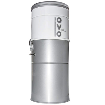 OVO 700 Airwatts Heavy Duty Powerful Central Vacuum System, Hybrid Filtration (with or Without Disposable Bags) 35L or 9.25Gal Bottom Load Dust Bin