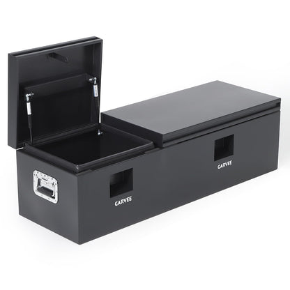GarveeLife Steel Truck Bed Tool Box, 48x16x14 Inch Storage Box with Side Handle, Chest Toolbox Weatherproof Organizer for Pickup Truck RV Trailer