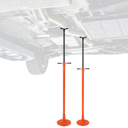 EliteEdge 2 Pack Underhoist Support Stand, 1653 LBS Screw Jack Stand with Adjustable 52"-76" Height, 3/4 Ton Under Hoist Support Stand for Vehicle Lifting & Support
