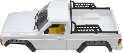 RC Car Hard Body Shell Kit313mm Wheelbase Cherokee Body Car Shell for 1/10 RC Crawler Axial SCX10 &amp SCX10 II 90046 90047 TRX4 Kit (WhitePickup)