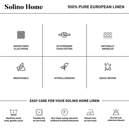 Solino Home Linen Checkered Table Runner 108 Inches Long - 100% Pure Linen Red and Green Buffalo Check Table Runner 14 x 108 Inch Ideal for Dining