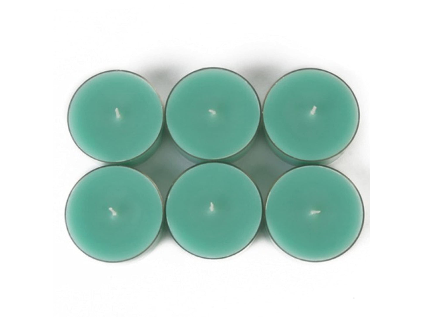 Zest Candle 12-Piece Tealight Candles, Mega Oversized Aqua s