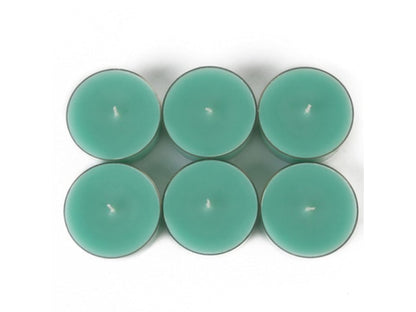 Zest Candle 12-Piece Tealight Candles, Mega Oversized Aqua s