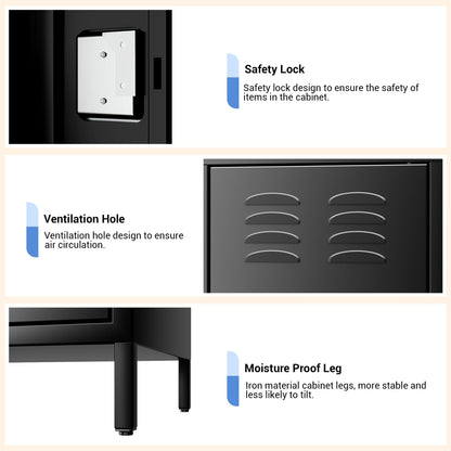 GAOMON 6 Door Metal Lockers, Industrial Double Lockers, Heavy Duty Steel Gym Lockers, Secure Storage Solutions, Perfect for Offices, Gyms, Schools and Homes, Metal Combination Lockers for Employees