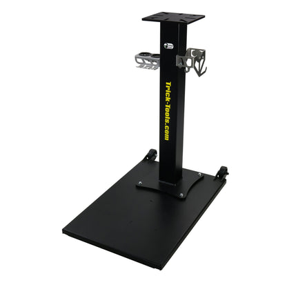 Trick-Tools Versa-Mount Heavy-Duty Mobile Mobile Vise and Bench Grinder Stand with Accessory Hangers, Made in the USA