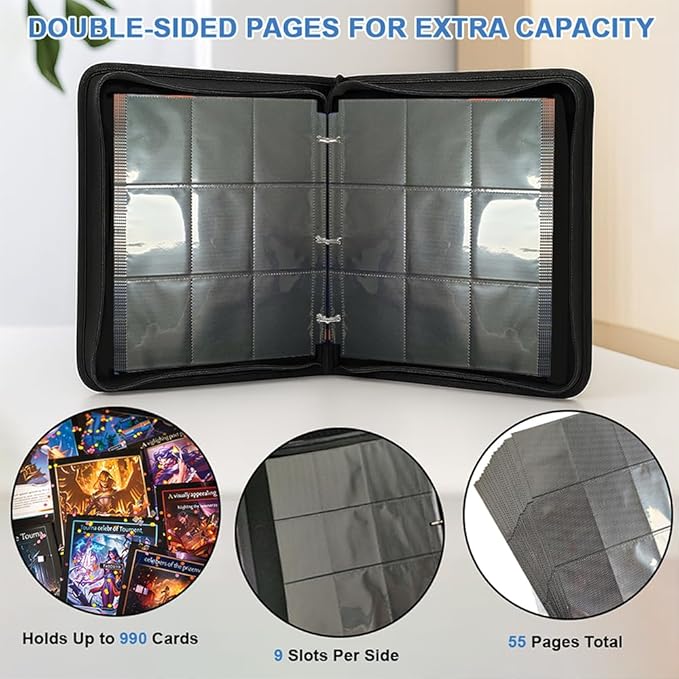 Personalized Ice Cream Drip Baseball Card Binder with Name &amp Number – Zipper Trading Card Album with Handle – Collector Case for Players &amp Fans (Baseball Galaxy)