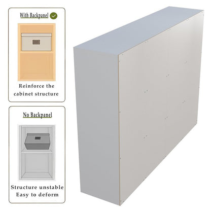 OSCHF 12-Cube Storage Shelf Bookcase - Wooden 3-Tier Floor Standing Open Bookshelf for Home and Office, Display Cabinet, Warm White