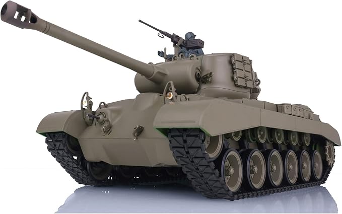 TOUCAN RC HOBBY US in Stock 2.4Ghz Henglong 1/16 Scale 7.0 Plastic Ver M26 Pershing RTR RC Tank Model 3838 BB Airsoft That Shooting BB Bullets