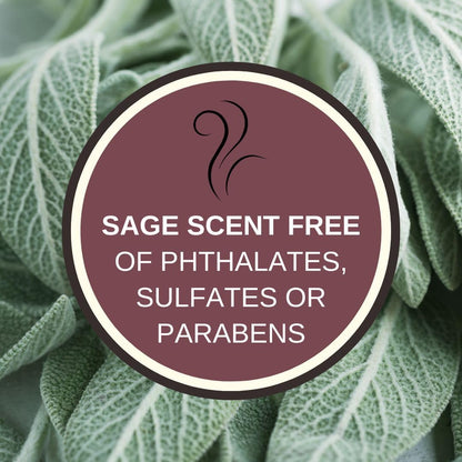 Premium Sage Candle with Energy Cleansing Mantra – Natural Soy Wax, Cotton Wick, Paraben and Phthalate-Free Scent, Non Toxic - Clean Scented Candles for New House, Housewarming, Smudging 6oz