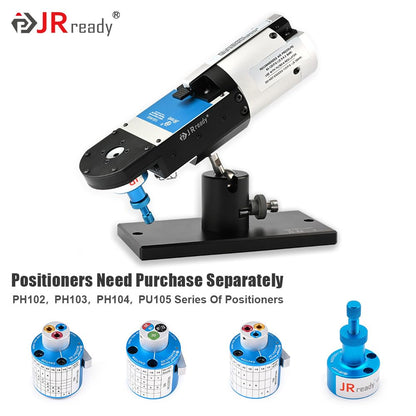 JRready YJQ-W2Q Pneumatic Crimper Wire Crimping Machine Air Powered Four-Indent Pliers Equivalent to Hand Crimper NEW-ASF1 NEW-AS1 (M22520/1-01) for 12-26 AWG Wire Terminal Crimping Tool