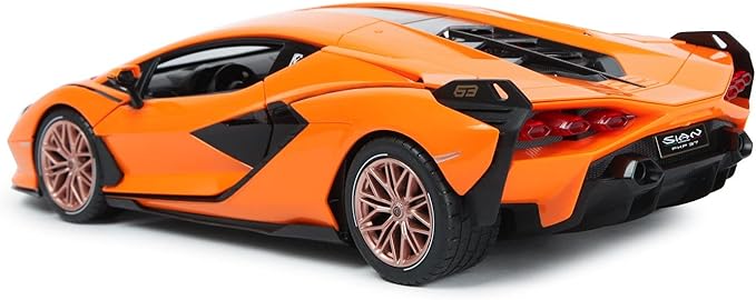 RASTAR RC Car 1/14 Scale 2.4Ghz Lamborghini Sian FKP 37 Radio Remote Control R/C Toy Car Model Vehicle (Orange)