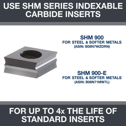 CS Unitec SHM 900 Heavy-Duty Carbide Inserts for Use with EKF 630/ EKF 645 Hand-held Chamfer/Beveling Machines - Made in Germany