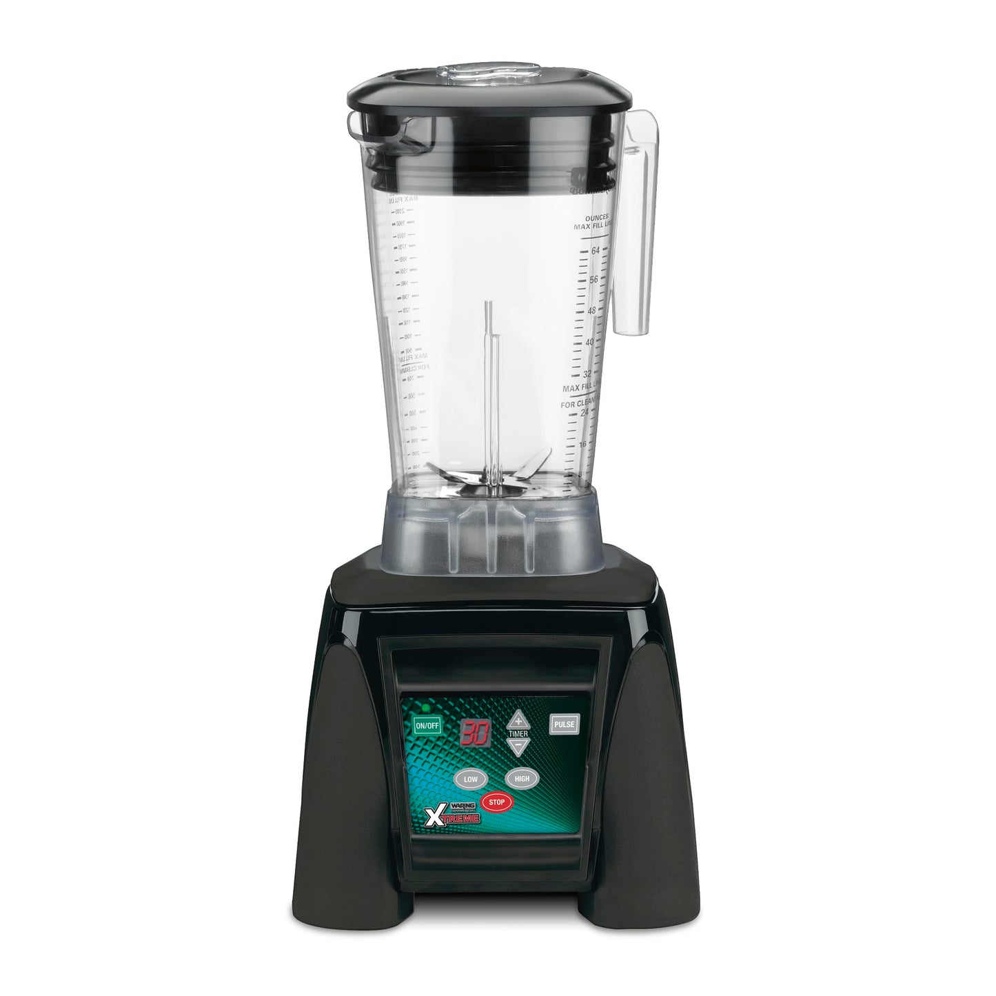 Waring Commercial Xtreme Blender, 3.5 Horsepower Motor, Electronic Keypad with Timer & 64 oz Copolyester Jar for Bars & Restaurants, NSF Certified, MX1100XTX