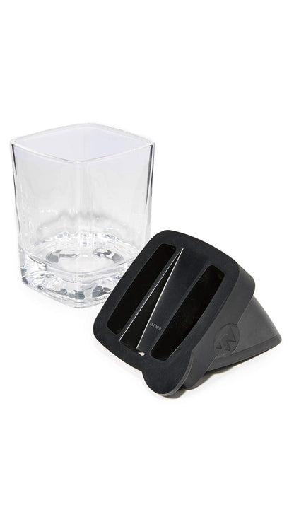 Corkcicle Whiskey Wedge - Premium Old Fashioned Glass with Silicone Ice Mold - For Bourbon, Scotch, & Spirits - Great Gift for Dad - Perfect for the Holidays - 9 oz