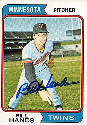 Sports Memorabilia Autograph Warehouse 245669 Bill Hands Autographed Baseball Card - Minnesota Twins 1974 Topps - No. 271