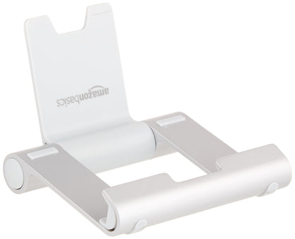 AmazonBasics L6LSH001-CS-R Multi-Angle Portable Stand for Tablets, E-readers and Phones - Silver