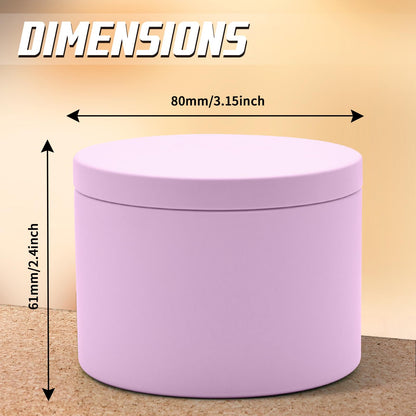YJHSS 24-Pack 8oz Candle Tins with Lids, Metal Candle Jars for Candle Making, Empty Containers Vessels Bulk for Small Business & Beginners DIY Storage -Pink