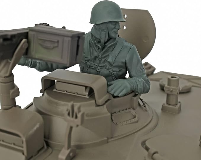 Heng Long US in Stock RTR RC Tank 2.4Ghz 1/16 Scale 7.0 Plastic Walker Bulldog IR Combat Model 3839 with Lifting Barrel Sound Light Smoking Generator 340 Rotating Turret Airsoft
